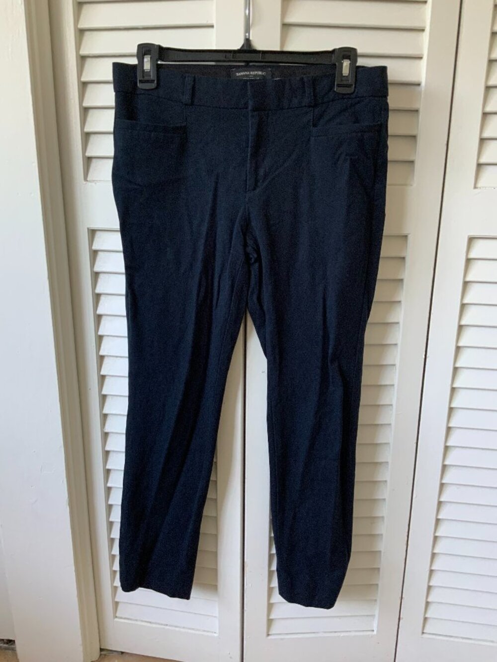 Banana Republic Sloan Curvy Fit Navy Slim Ankle Pants Size 4